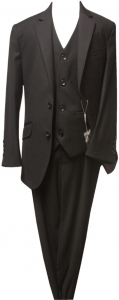 BOYS 3PC. TR SUITS (BLACK)